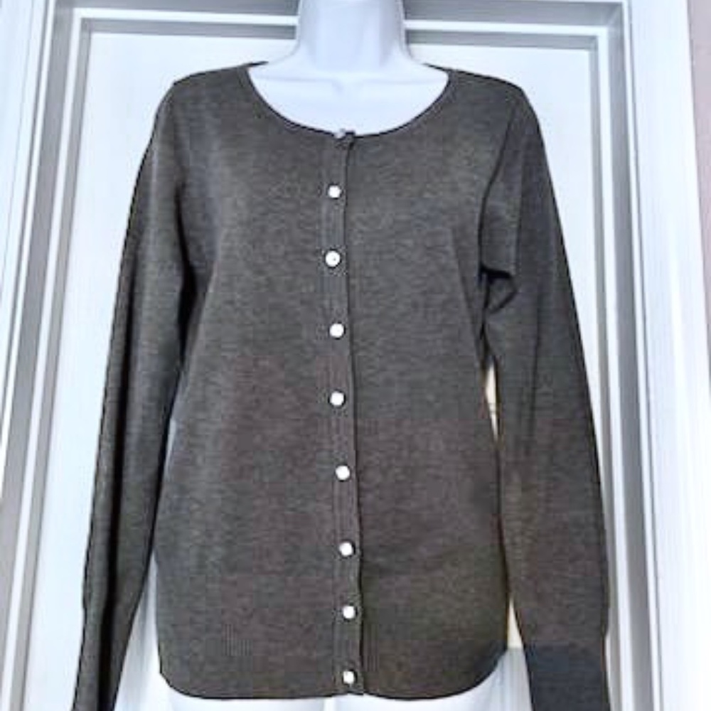 NWT Vila Milano Wool Blend Sweater with Crystal Buttons